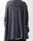 【PLÜ】 COTTON STRETCH TOP PL17T_STRIPE