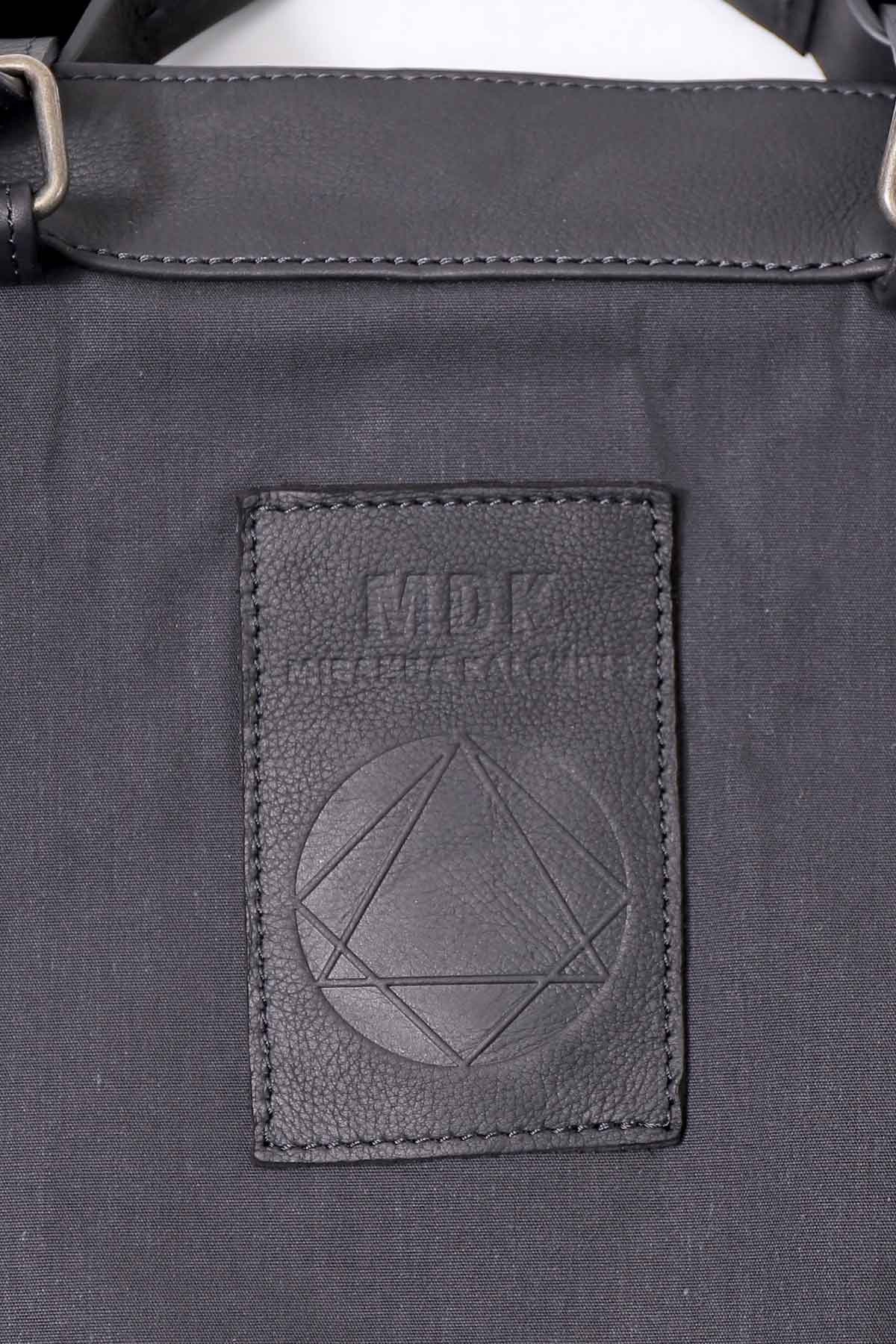 【MIRANDA KALOUDIS】 UNISEX 2WAY WAXED COWHIDE REGULAR BAG_BLACK