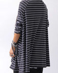 【PLÜ】 COTTON STRETCH TOP PL17T_STRIPE