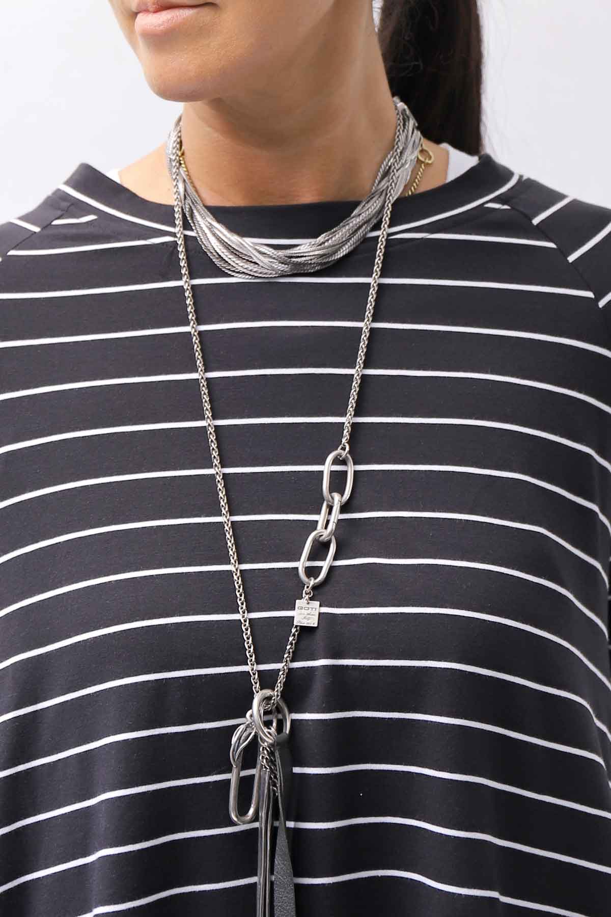 【PLÜ】 COTTON STRETCH TOP PL17T_STRIPE