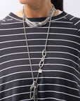 【PLÜ】 COTTON STRETCH TOP PL17T_STRIPE