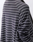 【PLÜ】 COTTON STRETCH TOP PL17T_STRIPE