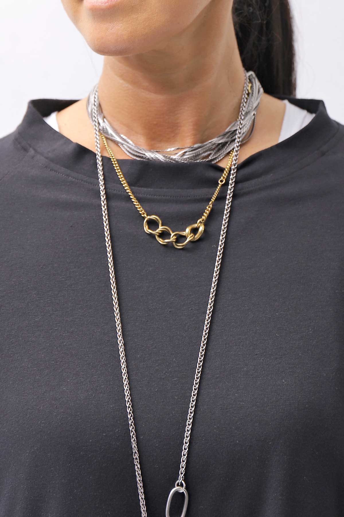 【PLÜ】 COTTON STRETCH TOP PL17T_BLACK