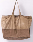 【CHRISTIAN PEAU】 COTTON LEATHER TOTE BAG_CINNAMON