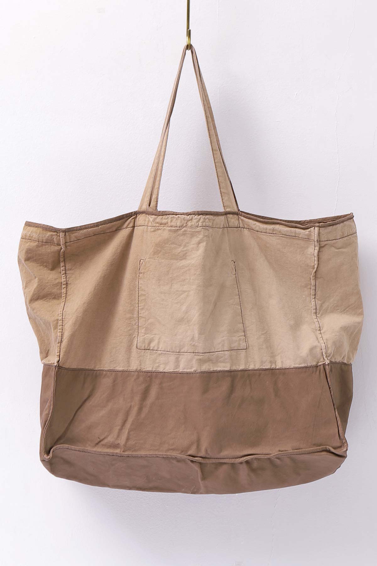 【CHRISTIAN PEAU】 COTTON LEATHER TOTE BAG_CINNAMON