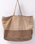 【CHRISTIAN PEAU】 COTTON LEATHER TOTE BAG_CINNAMON