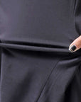【PLÜ】 COTTON STRETCH TOP PL17T_BLACK