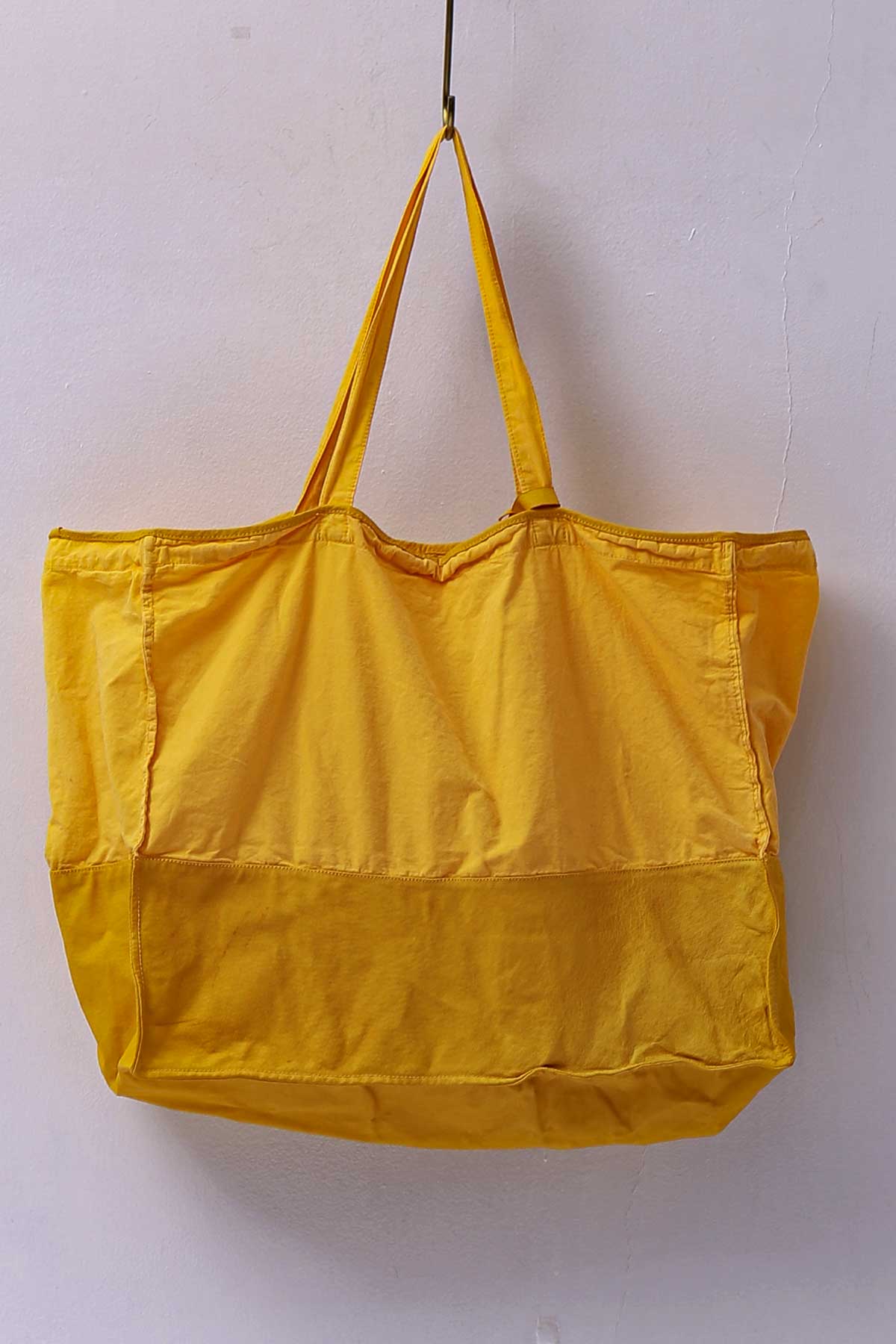 【CHRISTIAN PEAU】 COTTON LEATHER TOTE BAG_YELLOW
