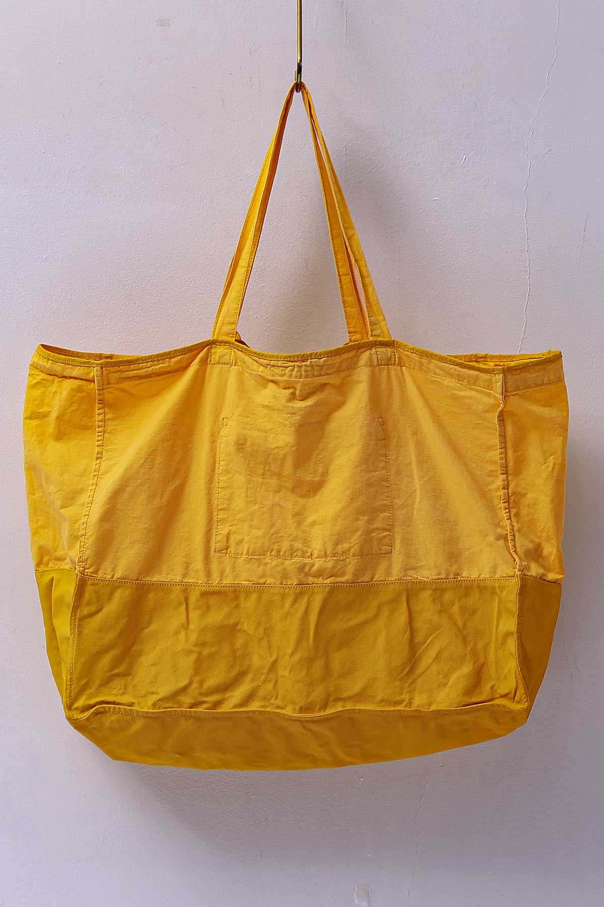 【CHRISTIAN PEAU】 COTTON LEATHER TOTE BAG_YELLOW