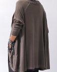 【PLÜ】 COTTON STRETCH TOP PL17T_CHOCOLATE
