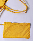 【CHRISTIAN PEAU】 COTTON LEATHER TOTE BAG_YELLOW