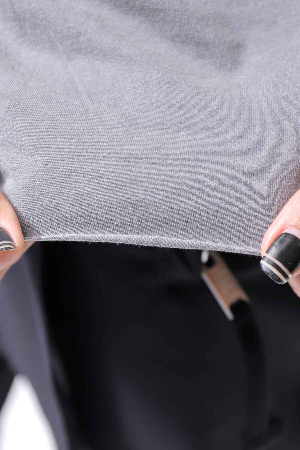 【thom/krom】 UNISEX COTTON REGULAR FIT TEE MTS872_USED GREY