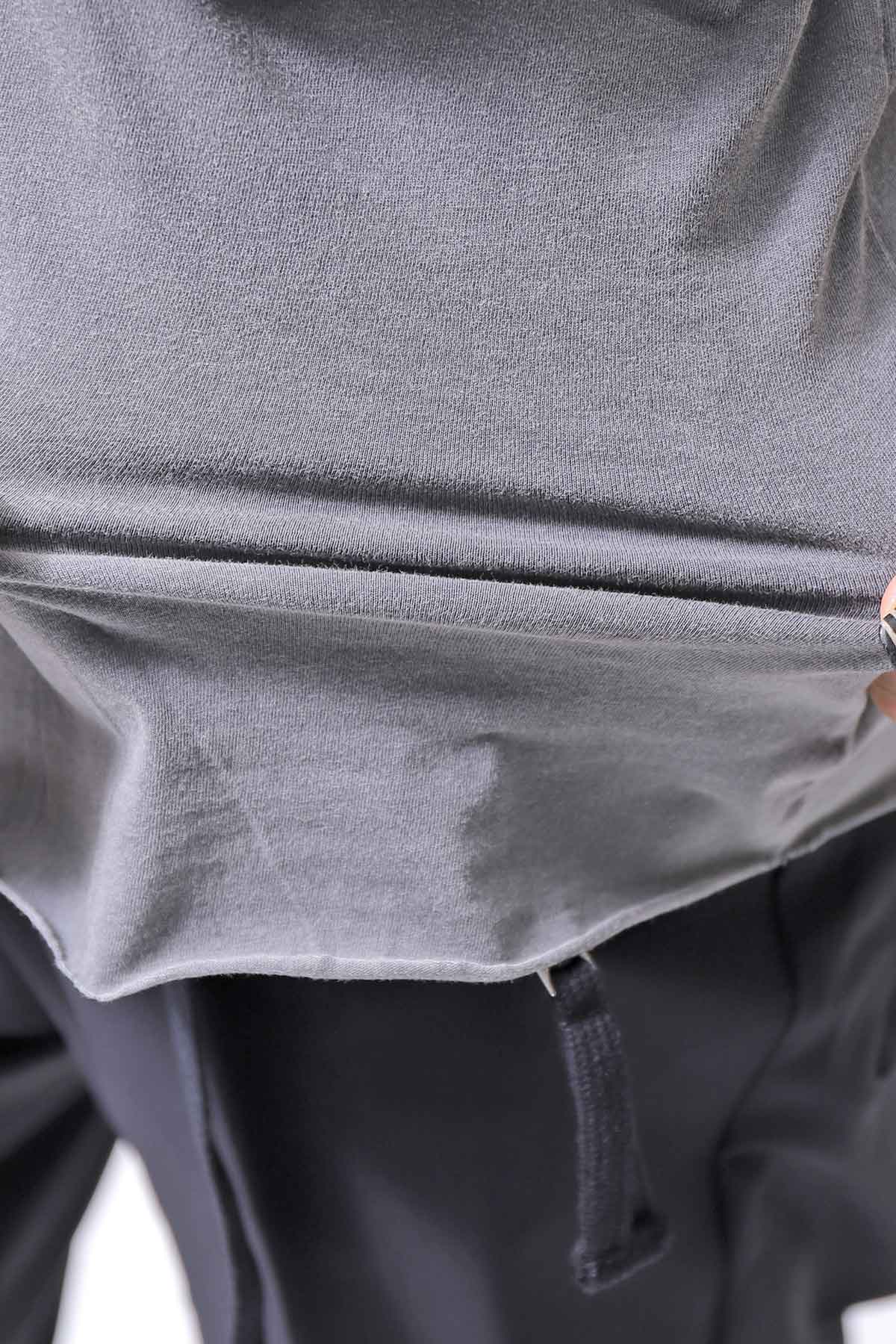 【thom/krom】 UNISEX COTTON REGULAR FIT TEE MTS872_USED GREY