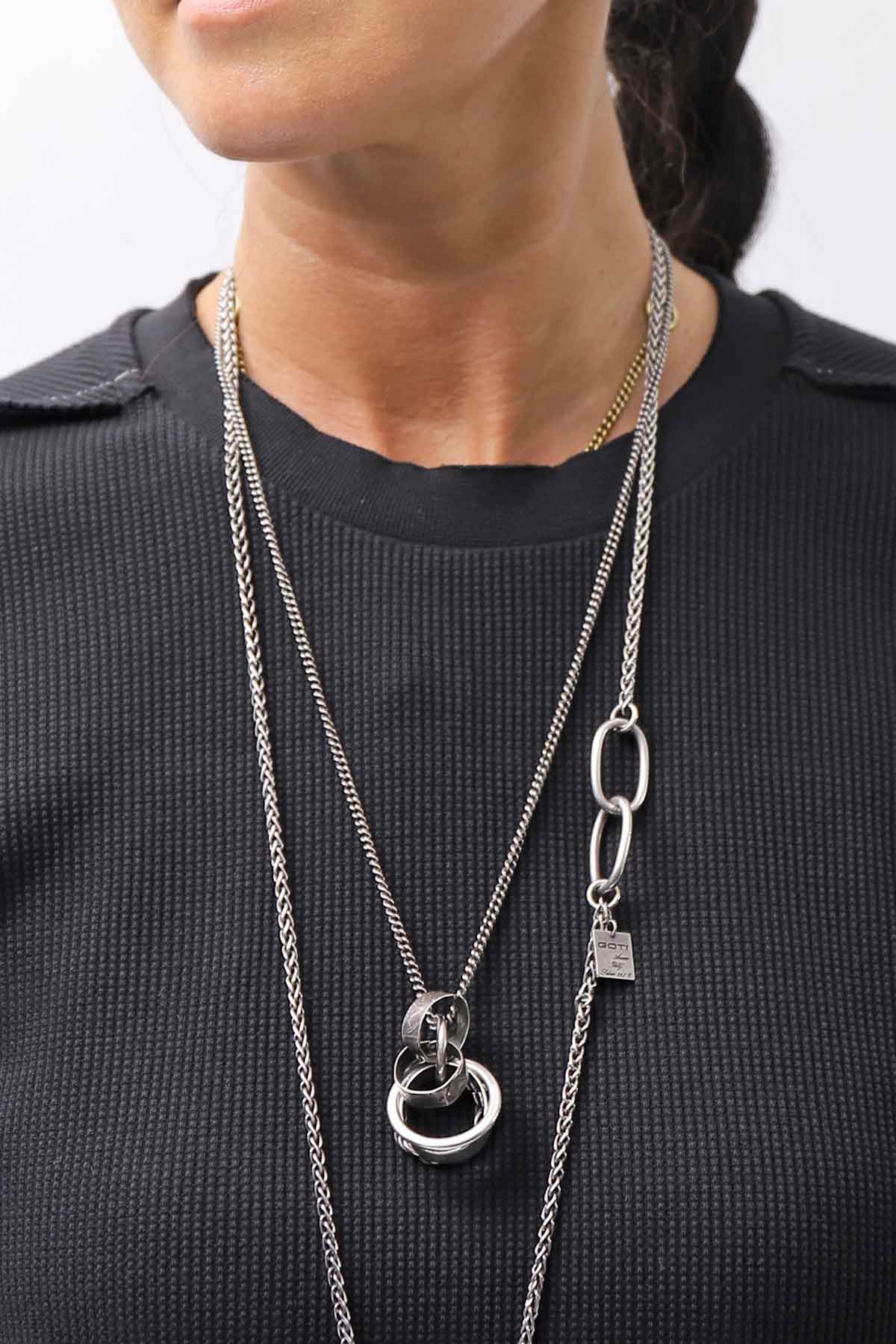 【thom/krom】 UNISEX WAFFLE COTTON LONG SLEEVE MT898_BLACK