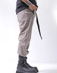 【thom/krom】 UNISEX SUPER STRETCH NYLON RIB PANTS MP29_EARTH BROWN