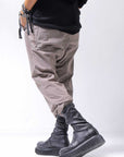 【thom/krom】 UNISEX SUPER STRETCH NYLON RIB PANTS MP29_EARTH BROWN