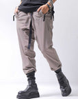 【thom/krom】 UNISEX SUPER STRETCH NYLON RIB PANTS MP29_EARTH BROWN