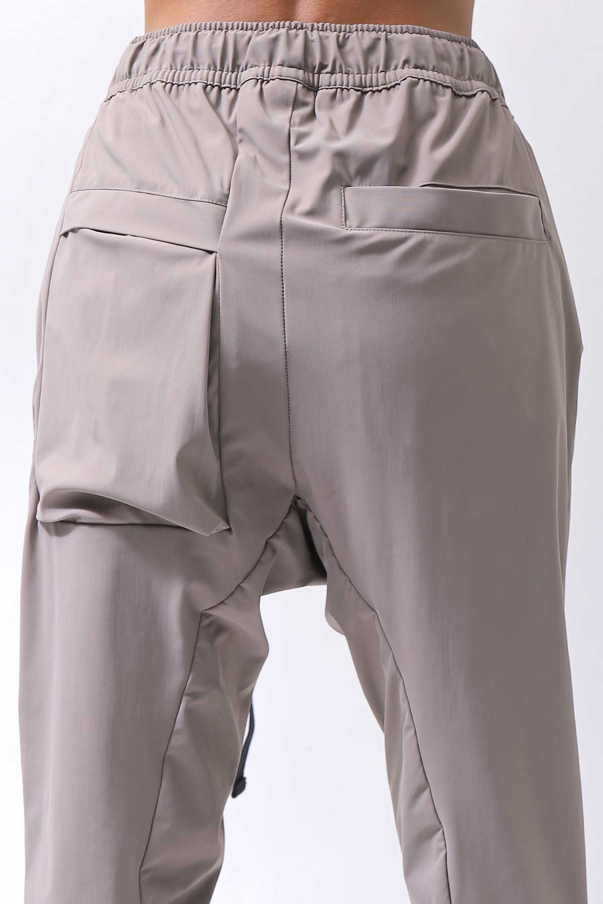 【thom/krom】 UNISEX SUPER STRETCH NYLON RIB PANTS MP29_EARTH BROWN