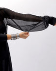 【thom/krom】 LONG SLEEVE SEE THROUGH SHIRT WH10_BLACK