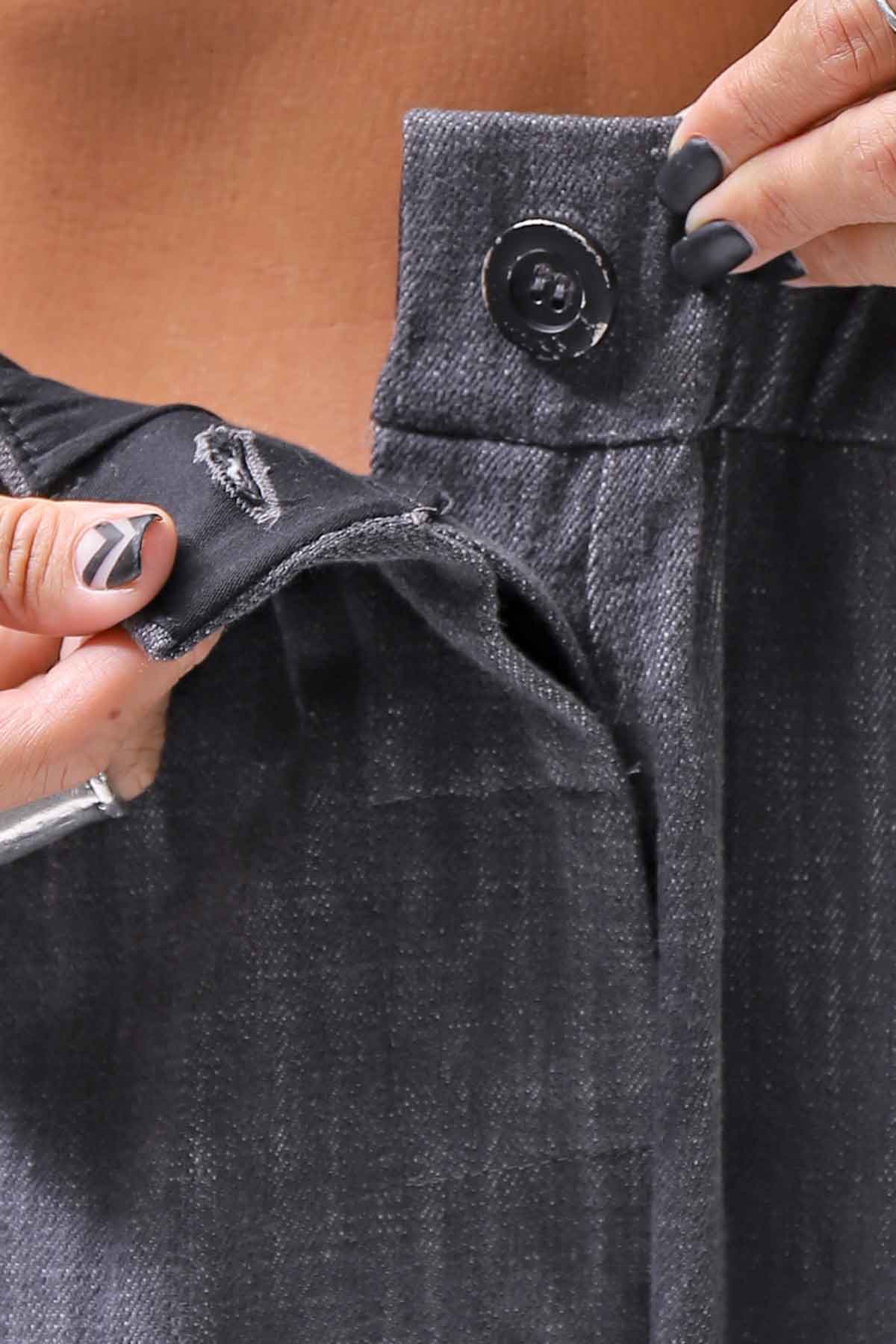 【studio b3】 UNISEX COTTON DENIM BOX SALLOUEL PANTS MPB1830_MARENGO(GREY WASH)