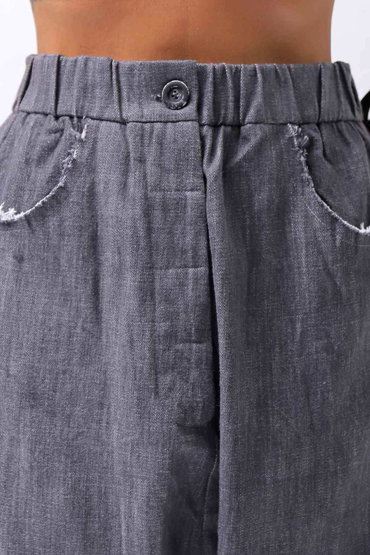 【studio b3】 UNISEX COTTON DENIM BOX SALLOUEL PANTS MPB1830_MARENGO(GREY WASH)