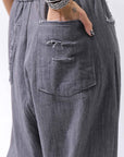 【studio b3】 UNISEX COTTON DENIM BOX SALLOUEL PANTS MPB1830_MARENGO(GREY WASH)