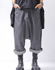 【studio b3】 UNISEX COTTON DENIM BOX SALLOUEL PANTS MPB1830_MARENGO(GREY WASH)