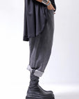 【studio b3】 UNISEX COTTON DENIM BOX SALLOUEL PANTS MPB1830_MARENGO(GREY WASH)