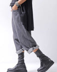 【studio b3】 UNISEX COTTON DENIM BOX SALLOUEL PANTS MPB1830_MARENGO(GREY WASH)
