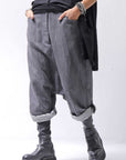 【studio b3】 UNISEX COTTON DENIM BOX SALLOUEL PANTS MPB1830_MARENGO(GREY WASH)