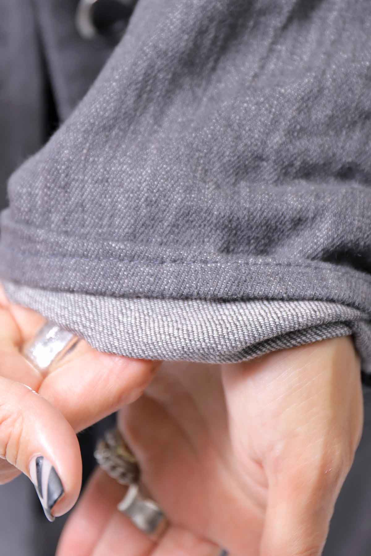 【studio b3】 UNISEX COTTON DENIM RELAX FIT JACKET RBB2018_MARENGO(GREY WASH)