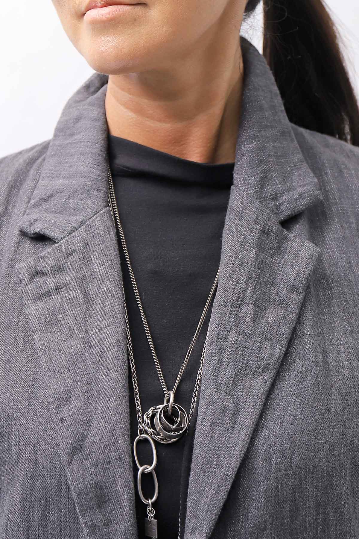 【studio b3】 UNISEX COTTON DENIM RELAX FIT JACKET RBB2018_MARENGO(GREY WASH)