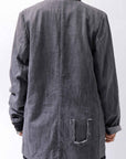 【studio b3】 UNISEX COTTON DENIM RELAX FIT JACKET RBB2018_MARENGO(GREY WASH)