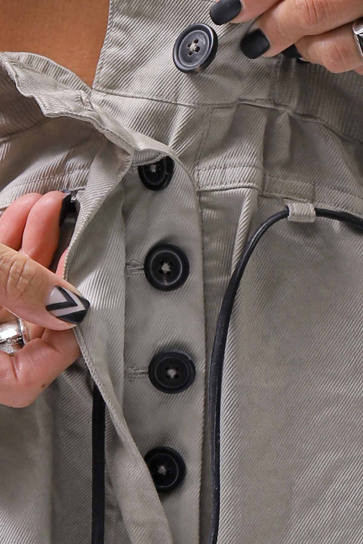 【RUNDHOLZ】 UNISEX SIDE TUCK ICONIC COTTON PANTS_SAND CLOUD