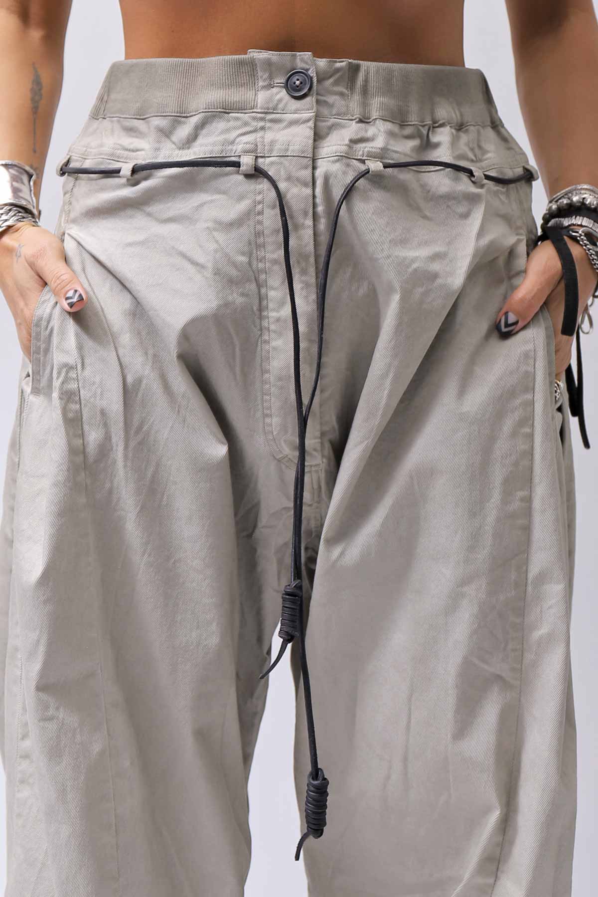 【RUNDHOLZ】 UNISEX SIDE TUCK ICONIC COTTON PANTS_SAND CLOUD