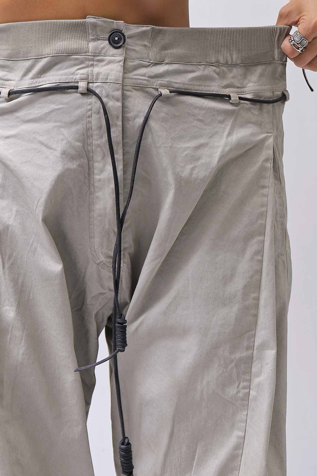 【RUNDHOLZ】 UNISEX SIDE TUCK ICONIC COTTON PANTS_SAND CLOUD