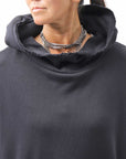 【studio b3】 UNISEX OVERSIZED COTTON SWEAT HOODIE SHB2161_BLACK