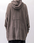【studio b3】 UNISEX OVERSIZED COTTON SWEAT HOODIE SHB2161_TRUFFLE OLD DYE