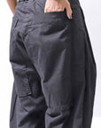 【RUNDHOLZ】 UNISEX SIDE TUCK ICONIC COTTON PANTS_BLACK