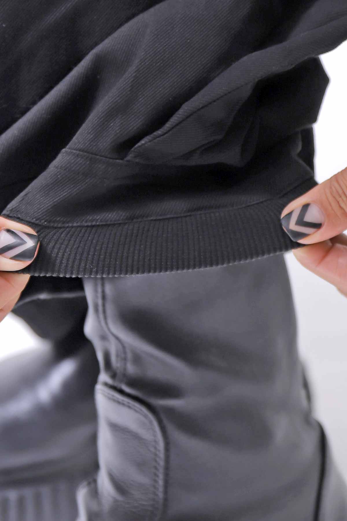 【RUNDHOLZ】 UNISEX SIDE TUCK ICONIC COTTON PANTS_BLACK