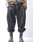【RUNDHOLZ】 UNISEX SIDE TUCK ICONIC COTTON PANTS_BLACK