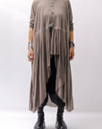 【studio b3】 ASYMMETRY TUNIC TOPS SHB2219_TRUFFLE OLD DYE