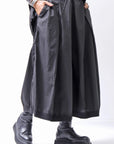【RUNDHOLZ】 FRONT TUCK WIDE COTTON PANTS_BLACK
