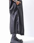 【RUNDHOLZ】 FRONT TUCK WIDE COTTON PANTS_BLACK