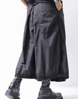 【RUNDHOLZ】 FRONT TUCK WIDE COTTON PANTS_BLACK