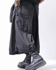 【RUNDHOLZ】 FRONT TUCK WIDE COTTON PANTS_BLACK