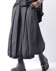 【RUNDHOLZ】 FRONT TUCK WIDE COTTON PANTS_BLACK