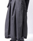【RUNDHOLZ】 FRONT TUCK WIDE COTTON PANTS_BLACK