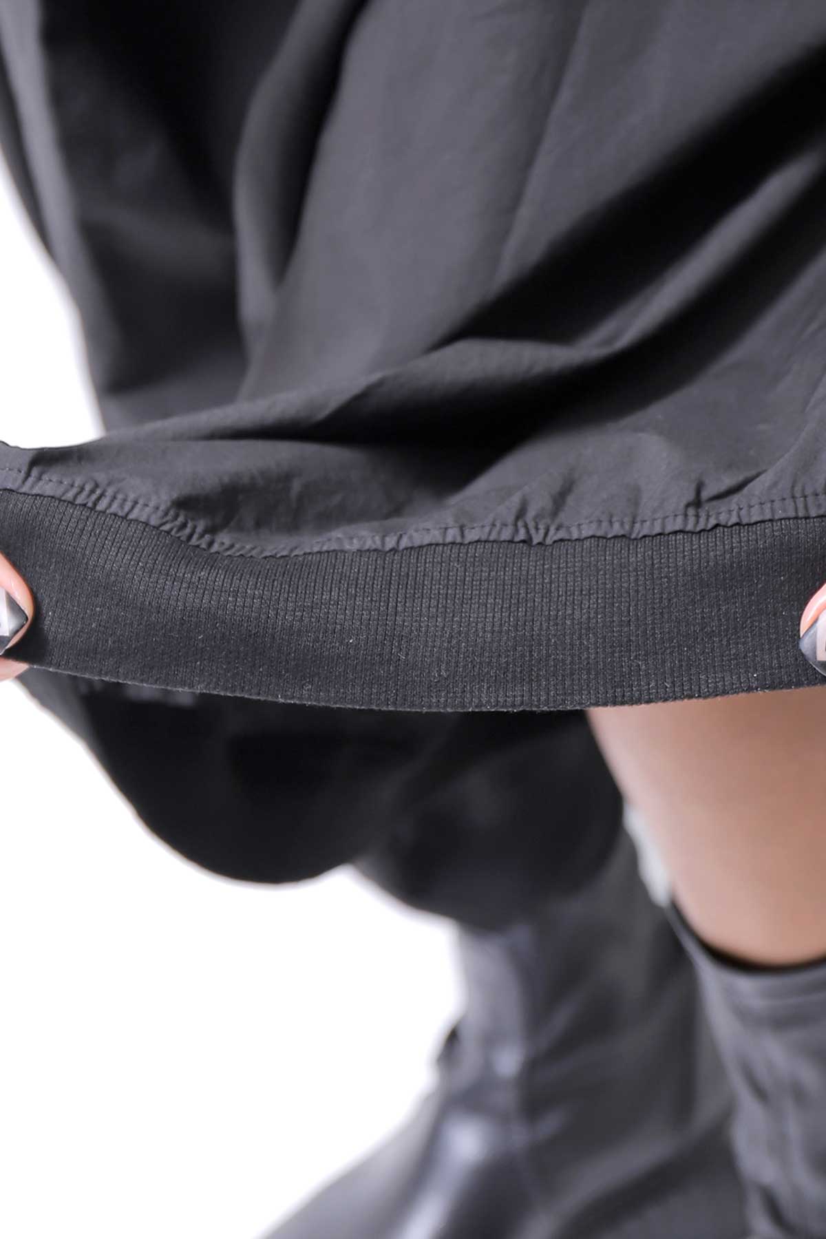 【RUNDHOLZ】 FRONT TUCK WIDE COTTON PANTS_BLACK