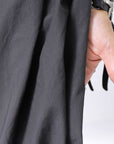【RUNDHOLZ】 FRONT TUCK WIDE COTTON PANTS_BLACK